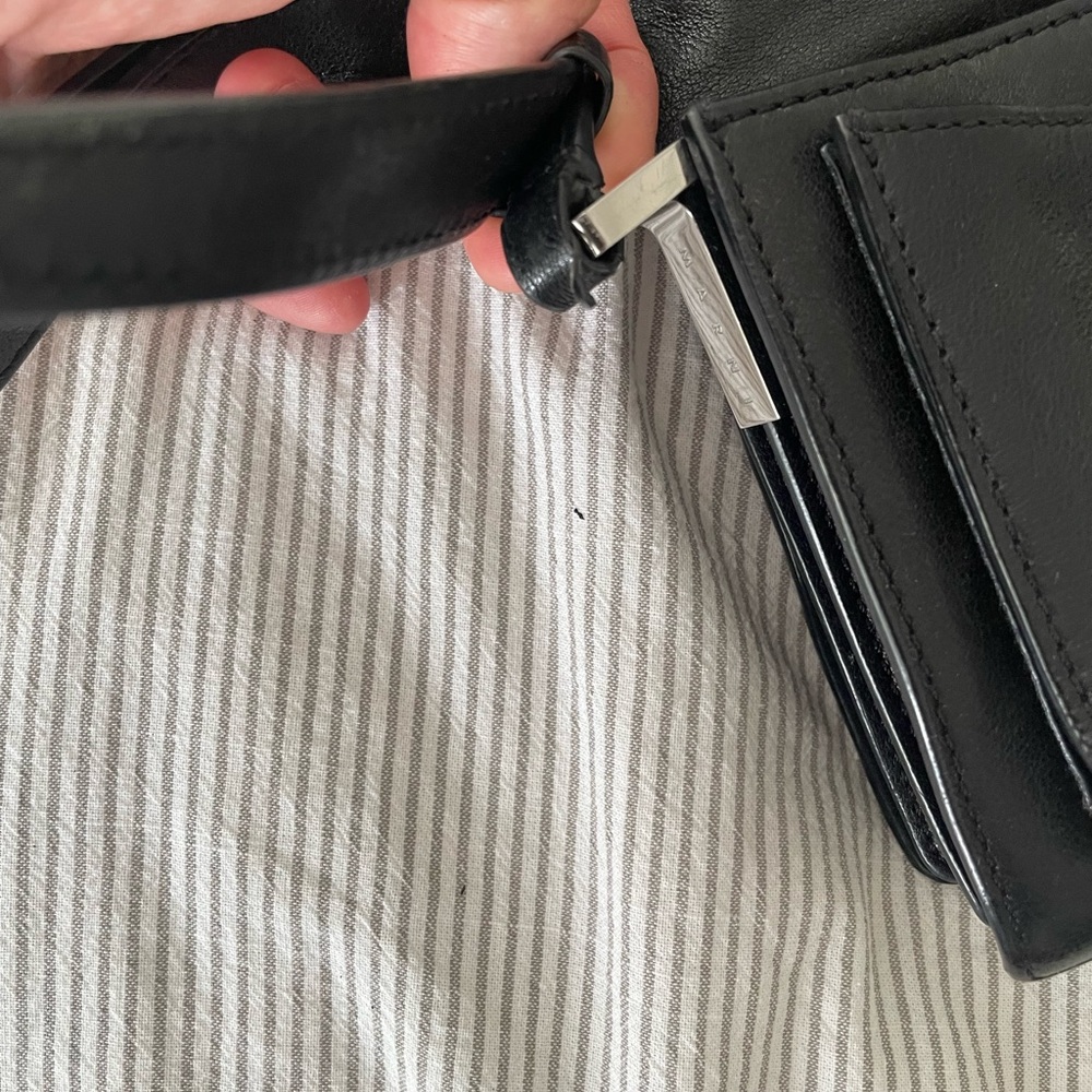 Marni Trunk Bag Black Leather crossbody - Picture 9 of 10